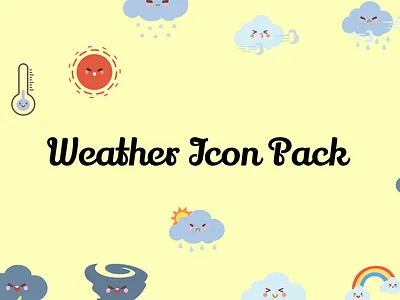 Weather Icon Pack custom icon digital assets graphic design icon icon design icon pack icon set icons illustration logo