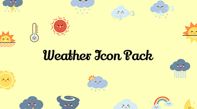 Weather Icon Pack custom icon digital assets graphic design icon icon design icon pack icon set icons illustration logo