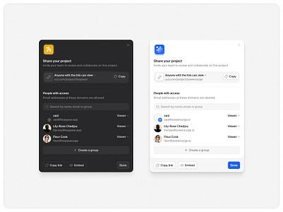 Share your project — Untitled UI form invite modal popup product design ui design user interface