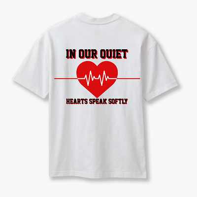 HEART SPEAK SOFTLY adobe illustrator behance brand branding de design dribbblr fashion graphic design heard heart bit product simple speak softly t shirt