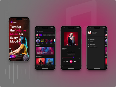 Music Mobile App design mobile app music app tranding 2025 uiux