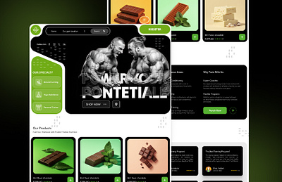 Gym Body Building Futuristic Website Ui Landing Page Design body building ui design branding futuristic design graphic design gym ui landing page logo mobile ui ui