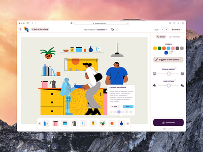 designstripe Illustration Customiser product design ui ux