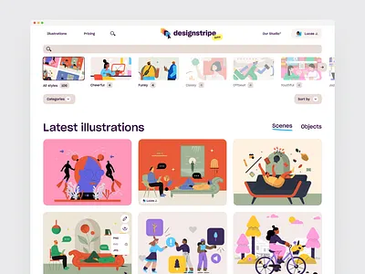 designstripe Illustration Catalogue product design ui ux