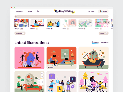 designstripe Illustration Catalogue product design ui ux