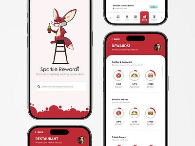 Restaurant Finder Mobile Application android design event finder finder food app icon illustrations ios landing apge mobile design mobile interface restaurant user interface webdesign