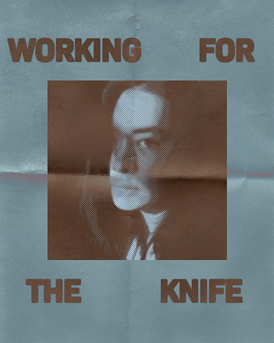 Mitski - Working for the Knife (2022) poster graphic design halftone layout music photoshop