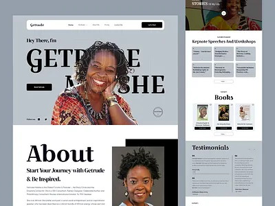 Getrude Matshe Portfolio Design dashboard figma responsive design screenshot ui uiux ux