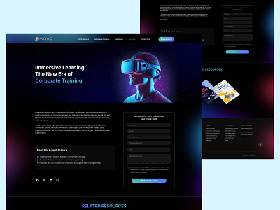 A New Dimension Awaits landing page animation dive into virtual adventures graphic design motion graphics ui