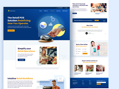 Pos solution retail website animation branding graphic design motion graphics ui