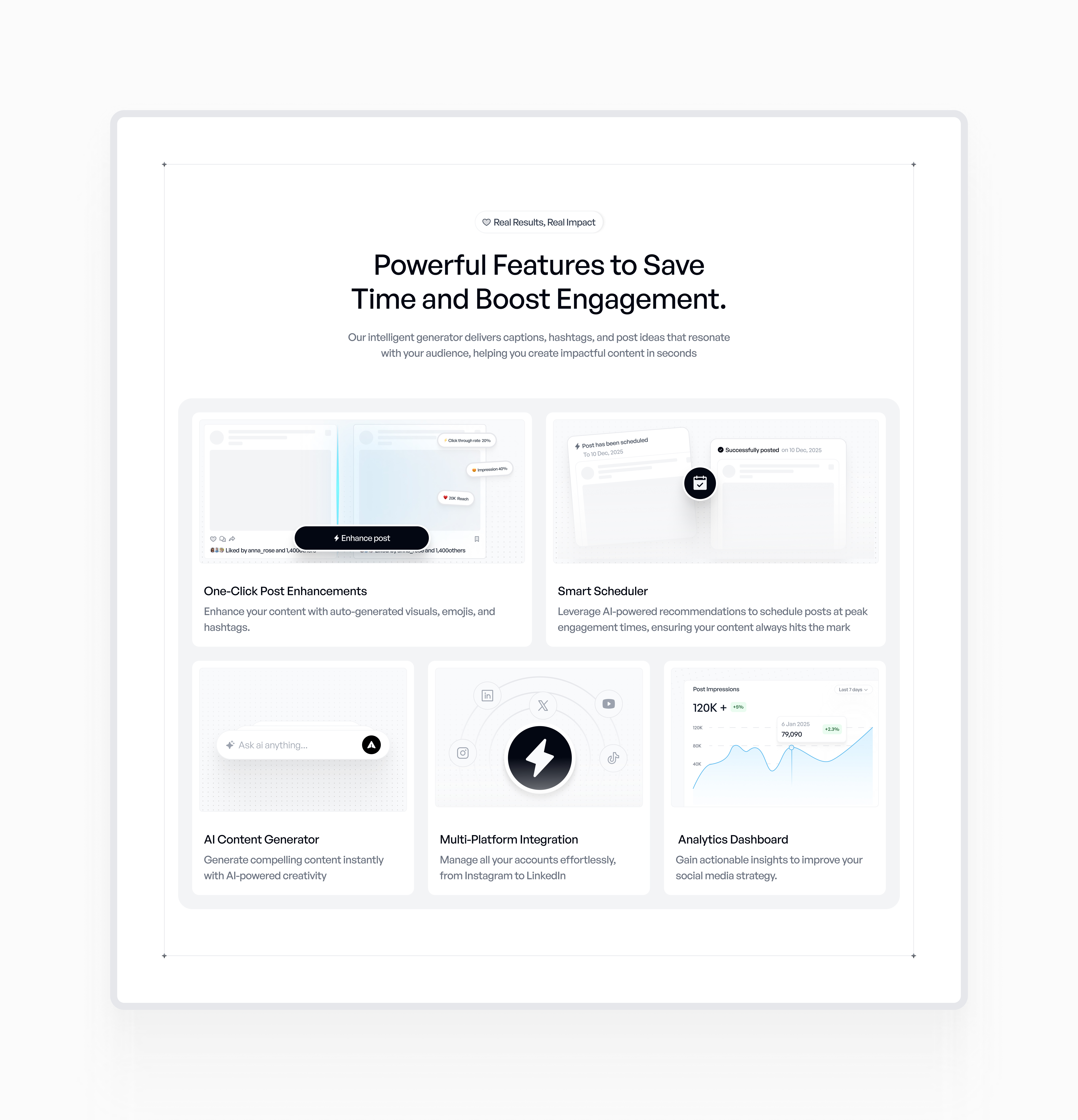 SAAS Features bento bento grid collabration landing page saas ui website design