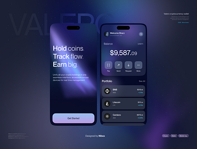 Valero cryptocurrency wallet ⚡ bitcoin blockchain crypto cryptocurrecy cryptotrading dashboard design dashboard ui ecommerce design ecommerce website design figma financialtechnology login page logo inspiration motion graphics nft product design ui ux website design