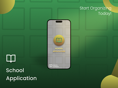 School Application design grapic graphic design mobile mobile ui ui vector