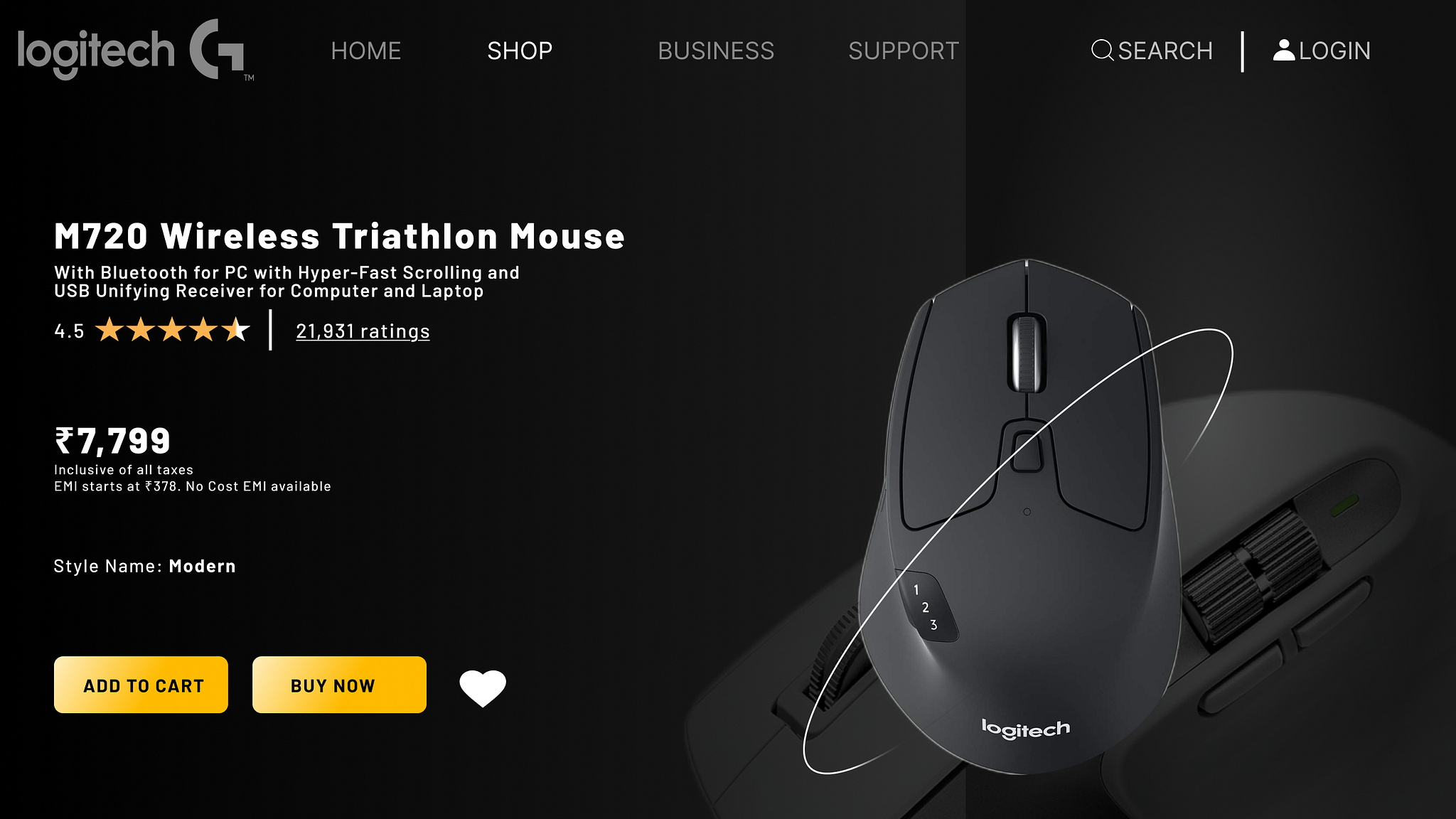 Logitech Product UI Redesign by Kirti Sharma on Dribbble