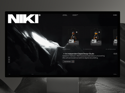 NIKI - Studio Home 3d animation branding graphic design logo motion graphics typography ui ui ux design