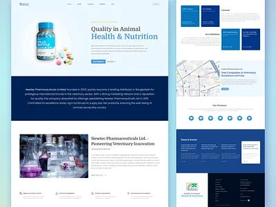 Landing Page for Pharmaceutical Companies adobe xd design drug store home page landing page pharma pharmaceutical companies ui web design website xd