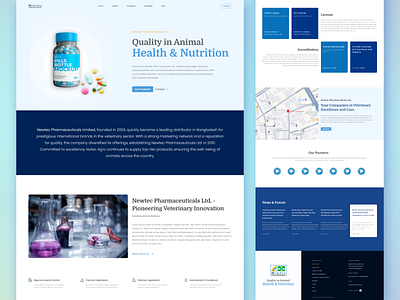 Landing Page for Pharmaceutical Companies adobe xd design drug store home page landing page pharma pharmaceutical companies ui web design website xd