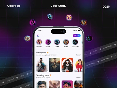 UX Solutions for Color Pop Challenges ai app design app design branding colorpop design thinking photo edit app photo filter app redesign app ui design user experience ux design ux solution