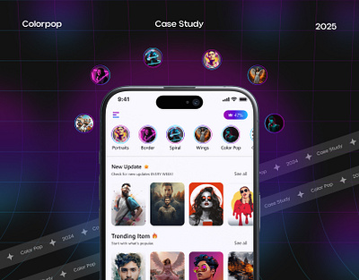 UX Solutions for Color Pop Challenges ai app design app design branding colorpop design thinking photo edit app photo filter app redesign app ui design user experience ux design ux solution