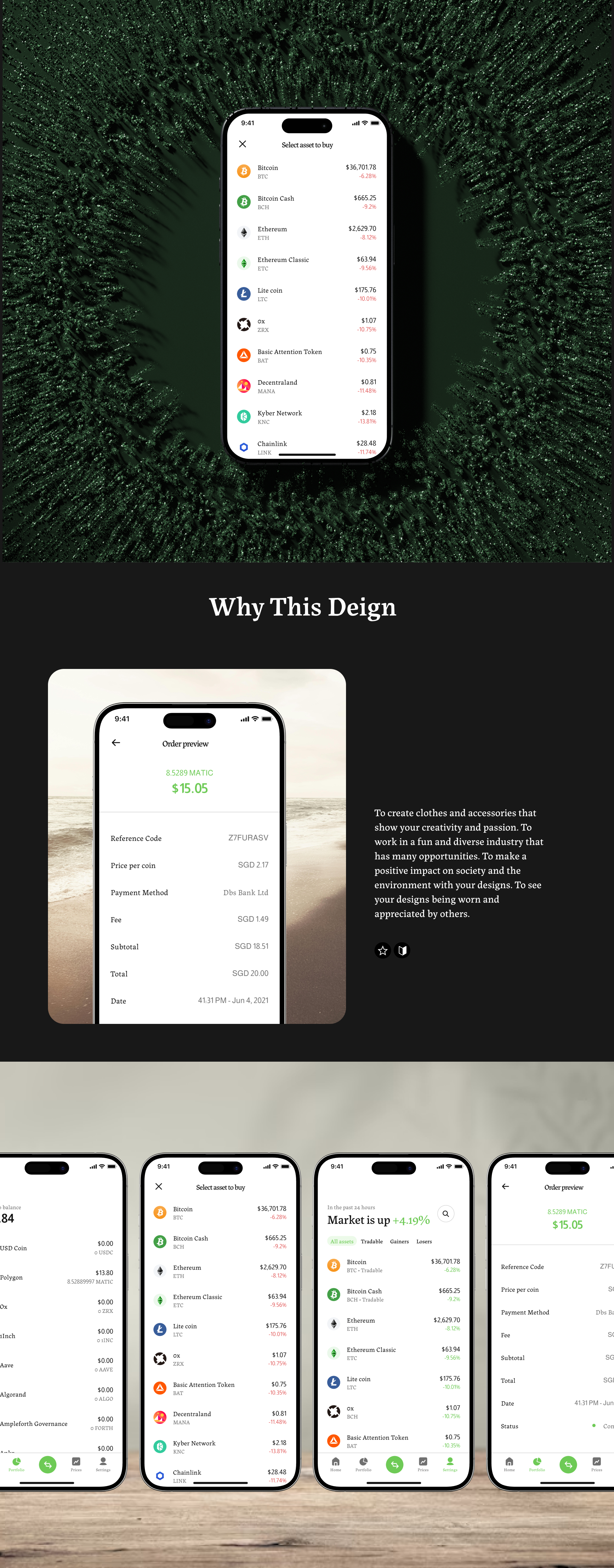 Crypto Wallet Mobile App UI/UX android btc crypto crypto wallet cryptocurency eth ethereum ios mobile app trading ui ux wallet