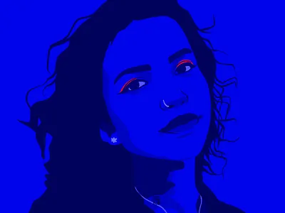 Blue is the warmest colour attitude branding design illustration illustrationart illustrator logo procreate procreateart ui