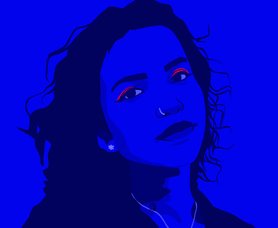 Blue is the warmest colour attitude branding design illustration illustrationart illustrator logo procreate procreateart ui