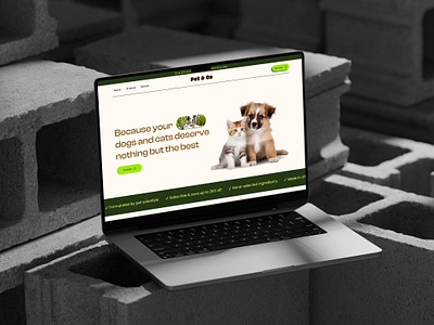 Pet & Co : Pet supplements manufacturing & selling landing Page branding cat design dog landing page pet pet landing page pet supplement ui ux ux design website