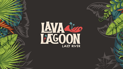 Lava Lagoon Lazy River - Attraction Branding branding funfields graphic design lazy river logo theme park waterpark