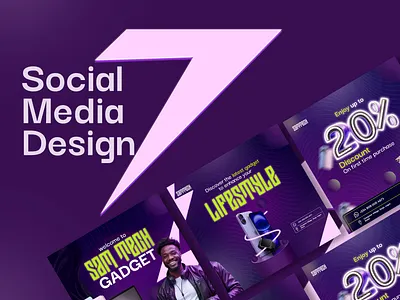Social Media Design (SamTech) adcreatives branding gadget graphic design photoshop socialmedia socialmediadesign tech