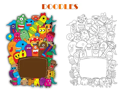 DOODLE ART banner design branding design designing graphic design illustration logo photoshop ui vector