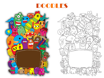 DOODLE ART banner design branding design designing graphic design illustration logo photoshop ui vector