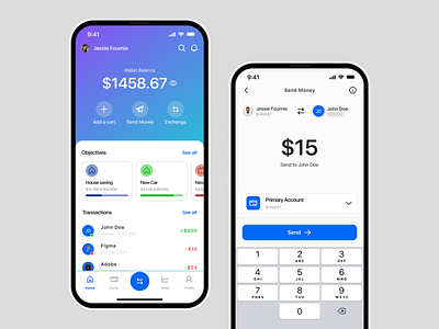 Digital Banking App Concept app design b2b banking card app credit card design digital banking finance app financial services fintech investment app mobile banking money management personal finance product product design startup ui uiux ux
