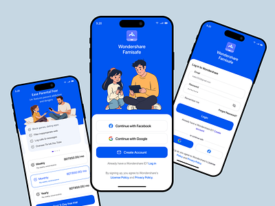 Parental Control Mobile app children app colorful control kids mobile app mobile app design mobile application onboarding onbording parental parental app parental control parents ui uiux ux design