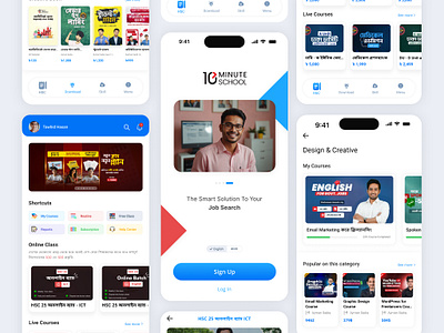10 Minutes School app Re-designed e learning mobile app learning app ui