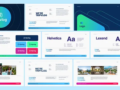 Brand Style Guide - Video Travel Startup brand identity design brand standards brand style guide brandbook branding cohesive visual system logo design logo identity design visual identity visual identity design visual style guide