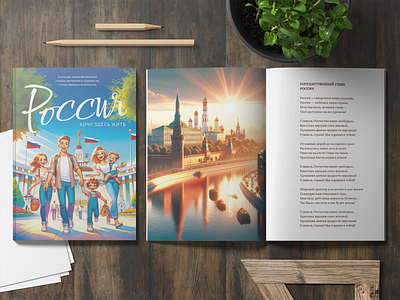 Детская книга о родине созданная с помощью нейросети и писателей design graphic design illustration