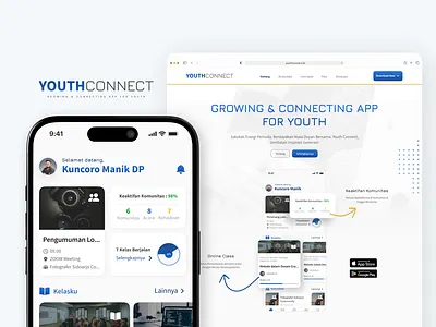 🌟 Youth Connect : Platform Pemuda dalam Produktifitas mobile course mobile course app ui uiux design uiux design course. uiux design mobile website course website course app