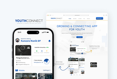 🌟 Youth Connect : Platform Pemuda dalam Produktifitas mobile course mobile course app ui uiux design uiux design course. uiux design mobile website course website course app