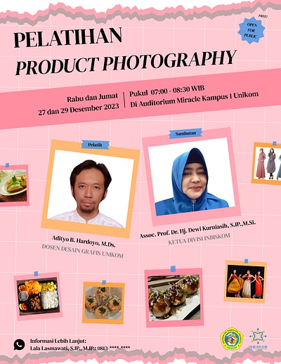 Product Photography Training poster graphic design