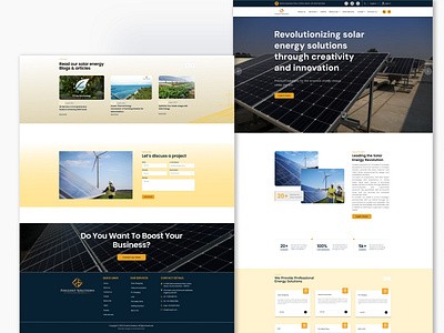 Finulent Solutions - Solar Solutions Website app design apps design figma design ui ui design user interface design visual design