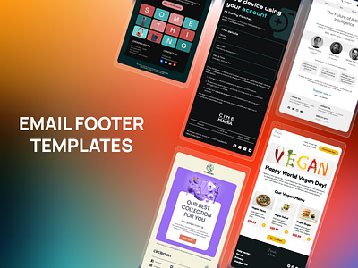 Email Footer Templates design email email builder email campaign email design email footer email marketing email newsletter email templates html email landing page marketing newsletter stripo email web design