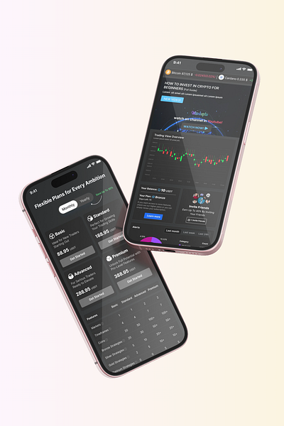 Trading Strategies branding figma graphic design logo