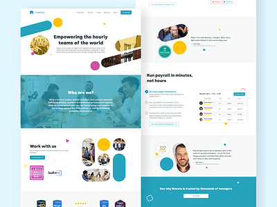 Nowsta - Website ui visual design web design