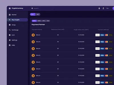 CryptoCurrency Banking | Trading banking blockchain clean design crypto daily ui dark mode dashboard finapp fintech mobile design modern ui table tokens trading ui ui trends ux ux ui web app web design