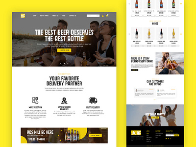 Sip Zip Website Design bottle website drink website ecommerce website landing page ui website design