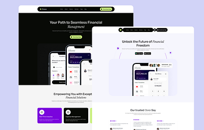 Financial ui template app design branding f figma illustrator photoshop re design ui