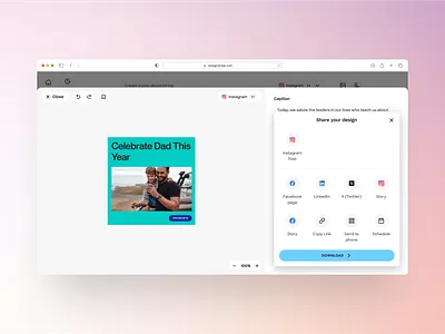 designstripe Social Share Screen product design ui ux