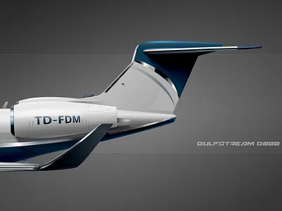 ✈️ Gulfstream G800 in Vector Style