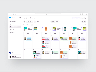 designstripe Content Planner product design ui ux