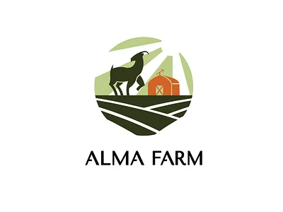 Farm Logo Design animal branding design farm graphic design identity illustration logo vector